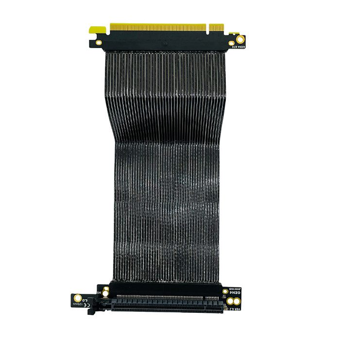 PCIE 4.0 X16 Graphics Card Extension Cable Reverse Right Angle GEN4 Adapter Cable For  NZXT H1 Chassis