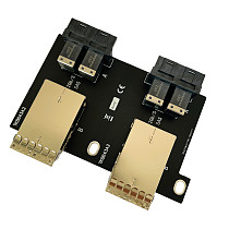 Minisas HD Four-port Switching Card Internal Rotation External SFF-8643 pair 8644 Server JBOD High-speed TK8643A2 (Without Baffle)