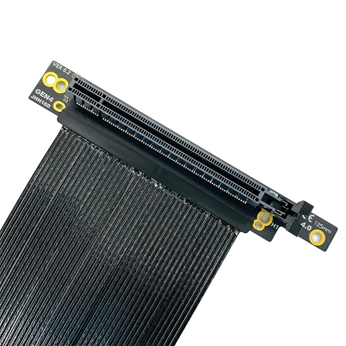 PCIE 4.0 X16 Graphics Card Extension Cable Reverse Right Angle GEN4 Adapter Cable For  NZXT H1 Chassis