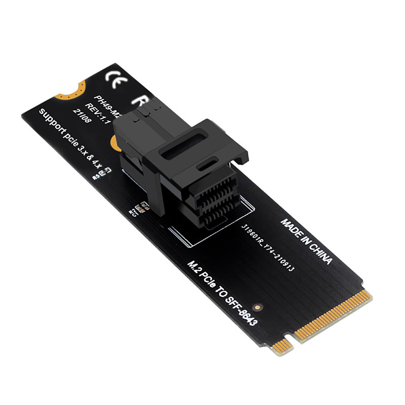 M.2 NGFF Mkey PCIeX4 to SFF8643SFF8639 Adapter Expansion Card Adapter PH49-M2