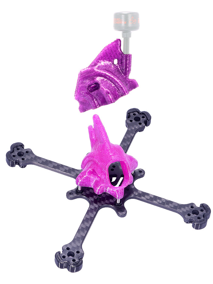 AlfaRC Venom-118 Frame Kit 3inch 75MM Propeller FPV RC Racing Drone  Toothpick for 1103 1104 1106 1202 1204 1206 Brushless Motor