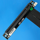 ADT-Link PCI Express 4.0 x16 Extender Adapter Cable For NVMe M.2 SSD GPU Graphics Video Cards With Sata Power Cable 64G/bps 