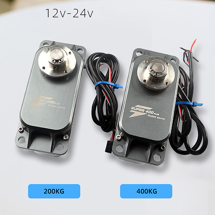 JMT 200kg High Torque Metal Servo Steering Gear Suitable for 12V-24V Large Robot Arm DIY Models
