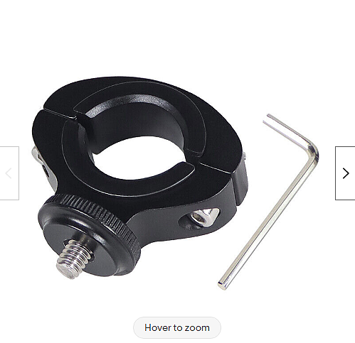 1/4 Screw Bicycle Handlebar Clip Holder Bike Seatpost Clamp Aluminum Alloy Mount for Gopro13 11 10 for Insta360 EKEN Action Camera