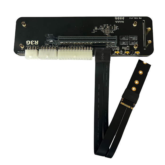 Laptop PC R43SG M.2 key M for NVMe External Graphics Card Stand Bracket PCIe3.0 x4 Riser Cable for ITX STX NUC VEGA64 GTX1080ti