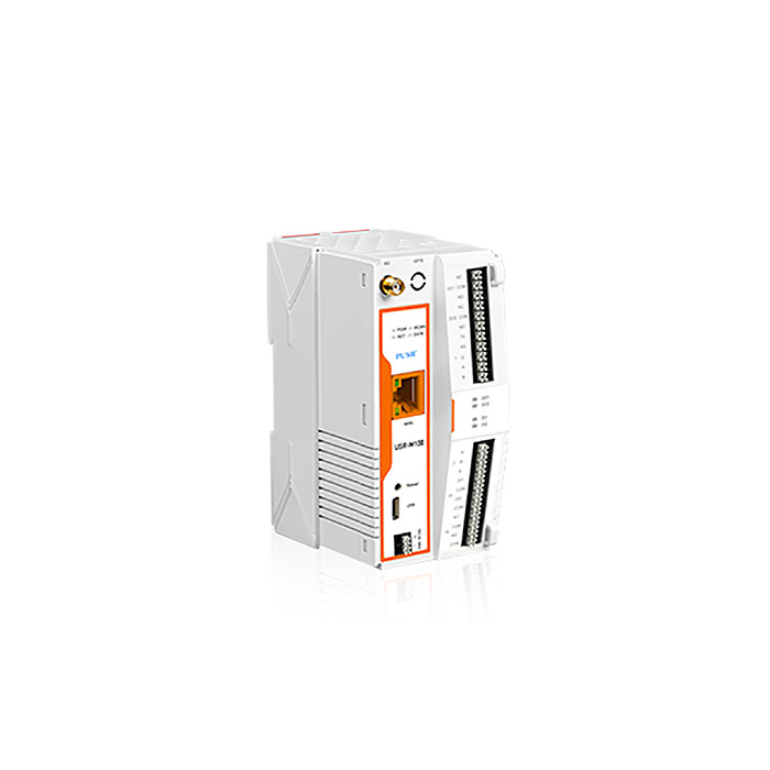 DIN Rail Modbus Gateway with RS485 RS232 USR-M100 Ethernet Version Remote IO MQTT SSL/TLS Edge Computing Gateway Intelligent IoT