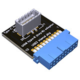 USB 3.0 19PIN to TYPE-E Adapter Card Type-C Front Panel Key-B Connector 5G/bps for PC Computer Motherboards with 19PIN Interface