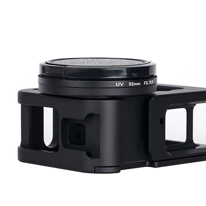 For Gopro Hero 11/10/9 Metal Case With 52mm UV Filter Back Door Housing Frame For Gopro Accessories