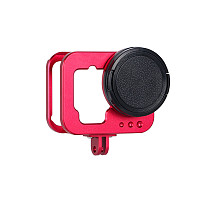 For Gopro Hero 11/10/9 Metal Case With 52mm UV Filter Back Door Housing Frame For Gopro Accessories