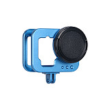 For Gopro Hero 11/10/9 Metal Case With 52mm UV Filter Back Door Housing Frame For Gopro Accessories
