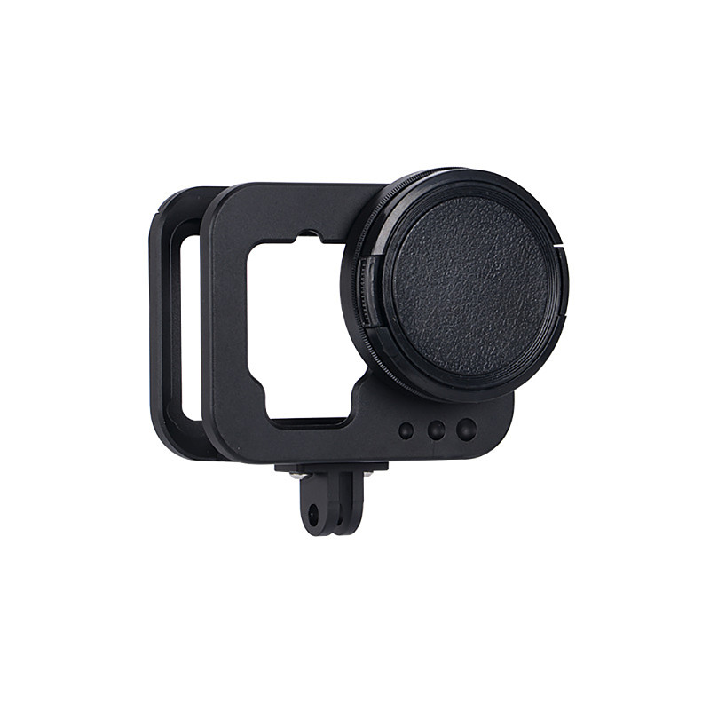 For Gopro Hero 11/10/9 Metal Case With 52mm UV Filter Back Door Housing Frame For Gopro Accessories