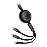 Audio Cable Headset Speaker One Drag Three Fast Charging Cable Type-C to M+L+C 100W 1.1m