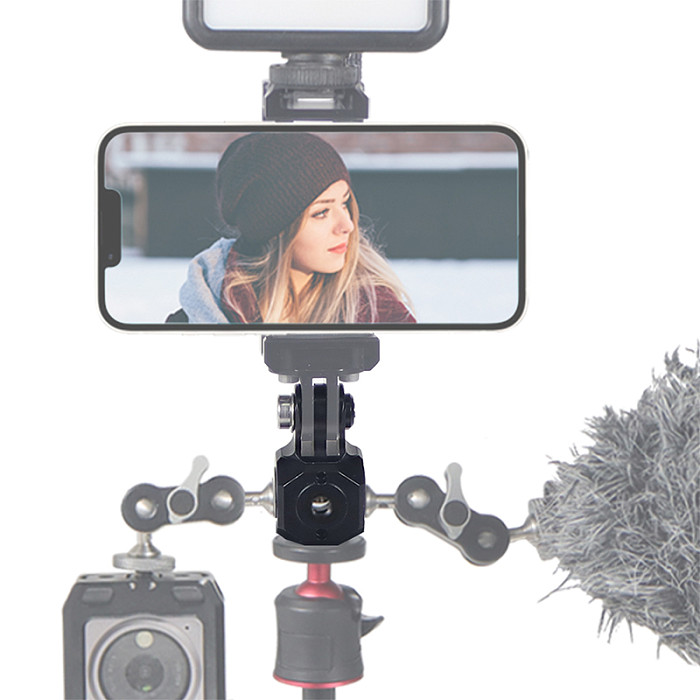Versatile Mini Magic Cube Tripod Base Mount Converter 1/4  3/8  Holes Adapter for GoPro13 Series/ DJI DSLR Camera Vlog LED Phone Mic Bracket