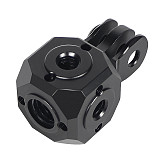 Versatile Mini Magic Cube Tripod Base Mount Converter 1/4  3/8  Holes Adapter for GoPro DSLR Camera Vlog LED Phone Mic Bracket