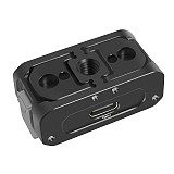 Magnetic Two Claw Adapter Action Camera Accessories for DJI Action 2 Charging Base Foldable Power Supply Mount Replacement