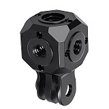 Versatile Mini Magic Cube Tripod Base Mount Converter 1/4  3/8  Holes Adapter for GoPro DSLR Camera Vlog LED Phone Mic Bracket