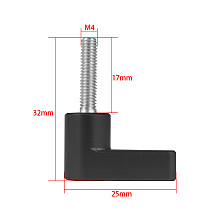 Handle Screw M4 Thread 17mm Adjustable Screw for Gopro Hero 10 9 8 7 5 Action Camera for DSLR Camera Photo Studio Accessories