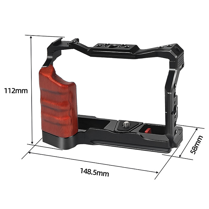 BGNing Camera Protective Case Cage Quick Release Plate Bracket Cover Frame Protector for FUJIFILM X-T5 SLR camera