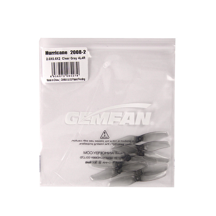 4pairs/8pairs GEMFAN PC Hurricane 2008-2Blades /2009-3Blades 1.5mm Aperture For 1002-1102 Motors