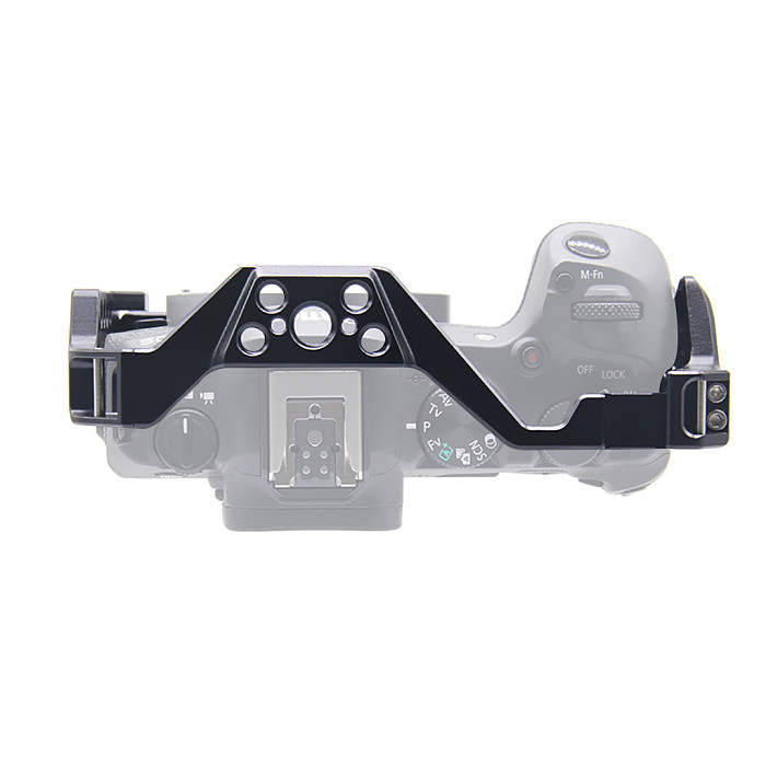 For Canon EOS R8 Camera Cage Rig Cold Shoe Mount ARRI 3/8  1/4  Hole Top Handle Grip Housing Case DSLR Camera Protective Frame
