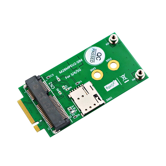 For NGFF M.2 Key B Card to Mini PCI-E Adapter with NANO SIM Card Slot for 3G/4G/5G GSM LTE Module Mini PCIe Card to Desktop PC