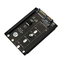 M.2 NGFF key B to 2.5  SATA III Adapter  with Frame Bracket - Retain mSATA SSD as 7mm 2.5  
