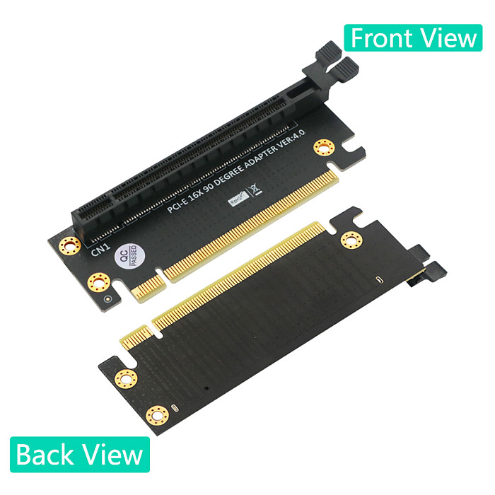 PCI-Express 4.0 16x Riser Card PCI-E 4.0 16X 90 Degree High Speed Adapter Riser Card Right Angle For 2U Computer Server Chassis