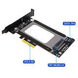 PCI-E Riser 3.0 4X to U.2 SFF-8639 Adapter PCIe U.2 SSD to PCI Express Card Support U.2 SSD 2.5  SATA SSD to PCI-E X4 Riser Card
