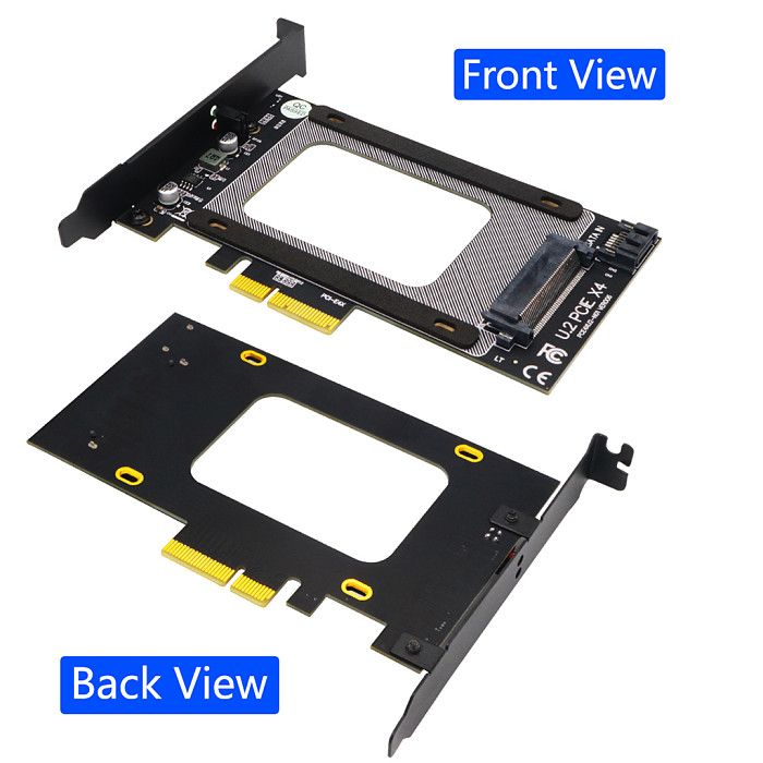 PCI-E Riser 3.0 4X to U.2 SFF-8639 Adapter PCIe U.2 SSD to PCI Express Card Support U.2 SSD 2.5  SATA SSD to PCI-E X4 Riser Card