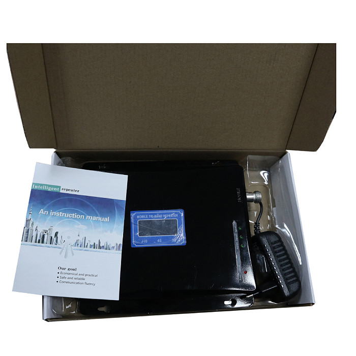 900/1800/2100MHZ 4g Booster GSM DCS WCDMA 2G 3G 4G Tri-Band Mobile Signal Booster Gain 65DB GSM Cellular Repeater 4g Amplifier