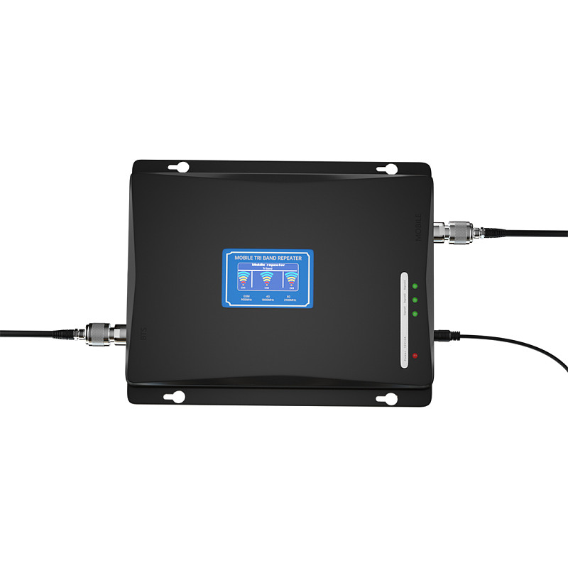 900/1800/2100MHZ 4g Booster GSM DCS WCDMA 2G 3G 4G Tri-Band Mobile Signal Booster Gain 65DB GSM Cellular Repeater 4g Amplifier