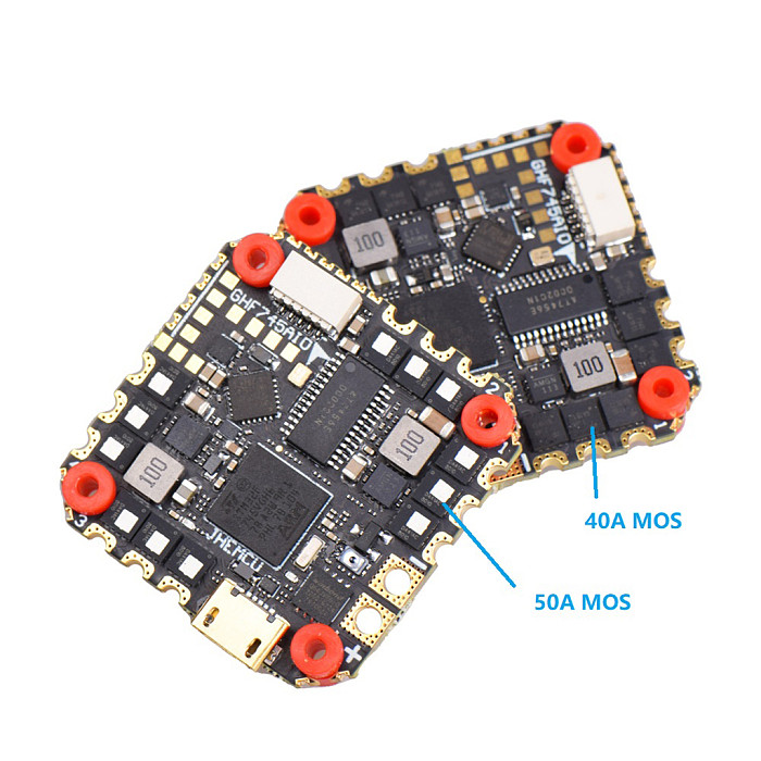 JHEMCU GHF745AIO MPU6000 F745 Flight Controller BLHELI32 G071 40A /50A 4in1 ESC 25.5X25.5mm 3-6S for FPV Drone