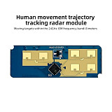 HLK-LD2450 LD2450 24GHz ISM Smart Home Motion Target Tracking Trajectory Radar Sensor Module Distance Angle Speed Measurement