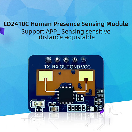 Ld2410 High Sensitivity 5V 24Ghz Human Presence Status Sensor