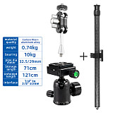 Cross Bar Boom Extension Arm Multifunctional Horizontal Stick Rod with 1/4 3/8 Thread for Tripod Camera Photography Accessories