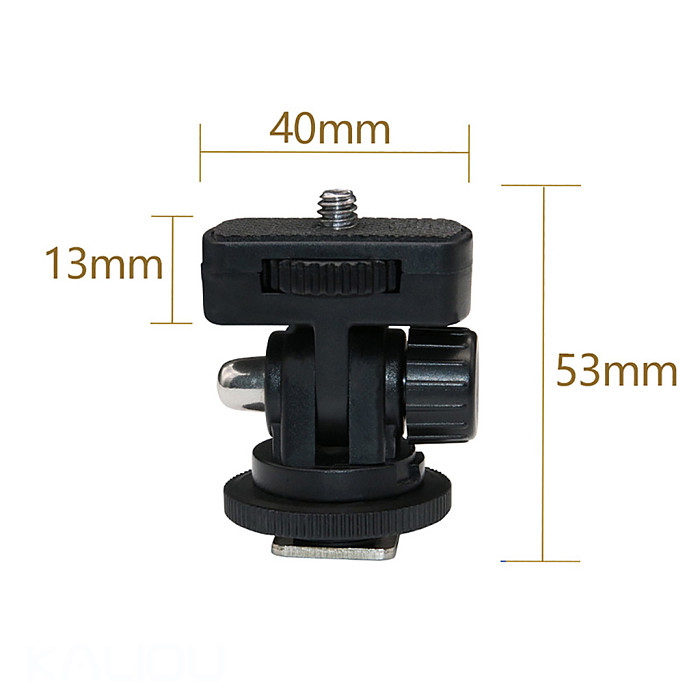 Plastic Cold Shoe Base Mount 1/4 Screw Adapter for DLSR Camera Cage Rig Monitor Flash Fill Light Bracket Photography Accessories