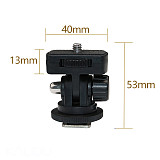 Plastic Cold Shoe Base Mount 1/4 Screw Adapter for DLSR Camera Cage Rig Monitor Flash Fill Light Bracket Photography Accessories