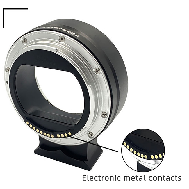 EF-EOSR Camera Lens Adapter Ring Auto Focus with 1/4 Hole for Canon EF EF-S Lens to Canon EOS R RF Mount for R5C R6 R7 R10 R3