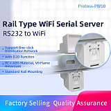 RS232 PW10 PE10 Industrial Wireless Rail Mounting DTU RS232 to WIFI Serial Server Data Collector Protoss-PW10 Protoss-PE10