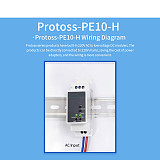 RS232 PW10 PE10 Industrial Wireless Rail Mounting DTU RS232 to WIFI Serial Server Data Collector Protoss-PW10 Protoss-PE10
