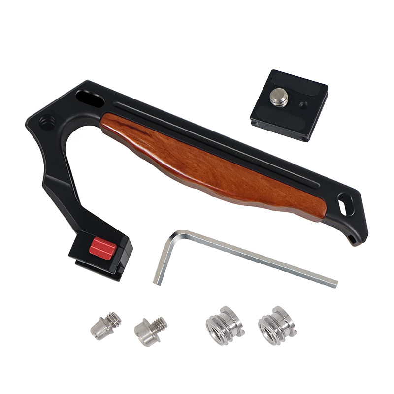BGNing Universal Quick Assembly Disassembly Wooden Handle Rabbit Cage Protection Handle for Canon SONY SLR Camera
