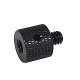 Aluminum 1/4-20 Male to M6-1 Female Adapter Screw Head Tripod Adapter Screw Photography Accessory with Reinforced Side Hole D15*20mm 