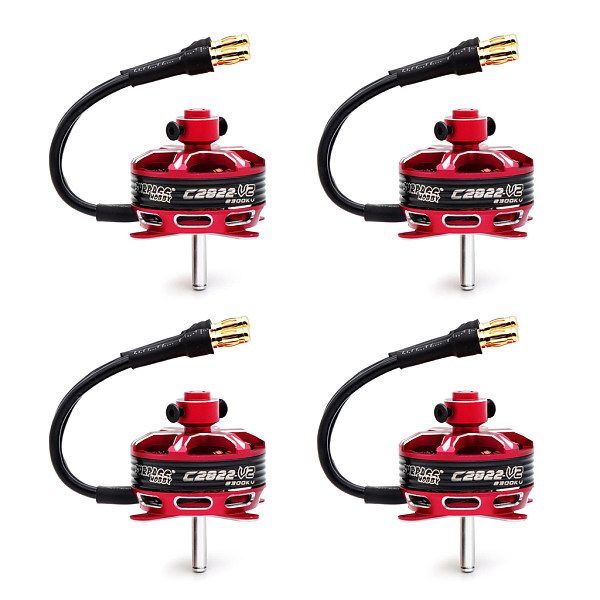 Surpass Hobby 4pcs C2822 2-3S 2-4S V2 14-pole Outrunner Brushless Motor For Fixed-wing Aircraft