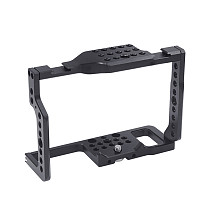Aluminum Alloy Camera Cage Rig with 1/4  3/8  Mounting Holes Cold Shoe Mount for Panasonic Lumix G85/G80 DSLR Camera Expansion