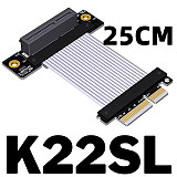 PCI-E 4.0 x1 x4 to x4 Extension Cable PCIe 4.0 x1 16G/bps / x4 64G/bps Adapter Cable for Network Card Solid State Drive SSD Card