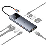 Baseus Metallic Shimmer Series 2 10-in-1 USB HUB Docking Station USB Adapter Ethernet Port