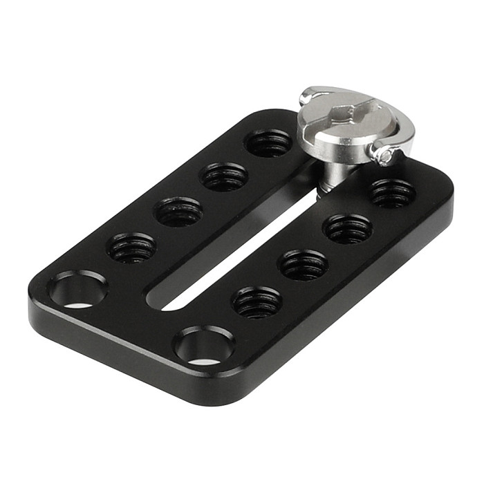 Universal Top Cheese Plate With 1/4 -20 Screw for Railblocks, Dovetails Short Rods For DSLR Camera Monitor Cage Rig Accessories