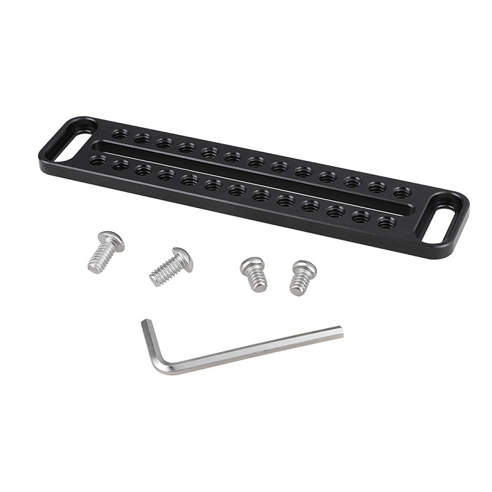 Extended Cheese Plate Camera Easy Baseplate Mounting Light Weight With 1/4 inch Thread Holes For DSLR Camera Cage Accessories