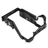 Camera Cage Rig with Cold Shoe Mount ARRI 3/8  1/4  Hole Top Handle Grip Housing For Canon EOS R8 Video Camera Protective Case