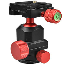 360 Degree Panoramic Tripod Ball Head Metal Camera Video Ballhead with Arca-Compatible Swiss Quick Release Plate for DSLR Camera